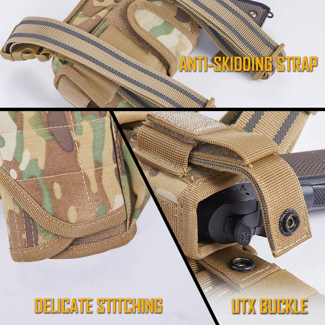 Tactical Drop Leg Holster Adjustable Right Hand Thigh Gun Holster Choose  Model
