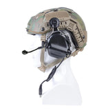 OPSMEN Earmor Tactical Headset M32H Noise Canceling Headphone with Helmet Rail Adapter Set