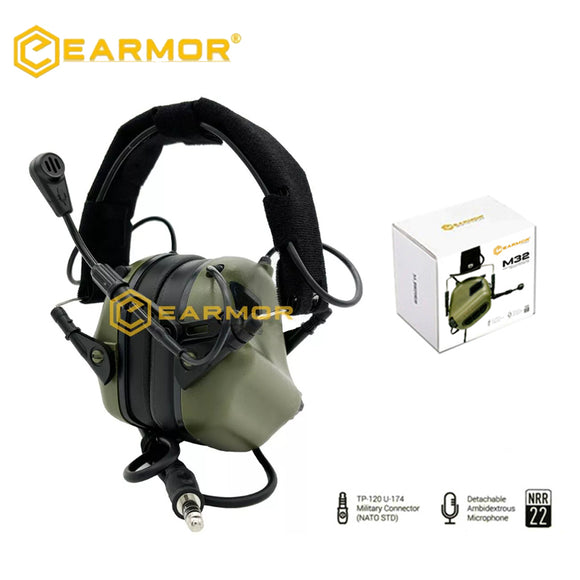 Tactical Headset M32 Aviation Headphones Hearing Protector Shooting for Airsoft Tactical call