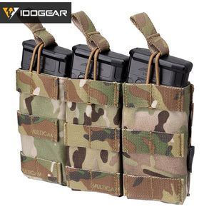 Tactical Airsoft Triple Mag Pouch MOLLE Modular 5.56.223 Magazine Pouch